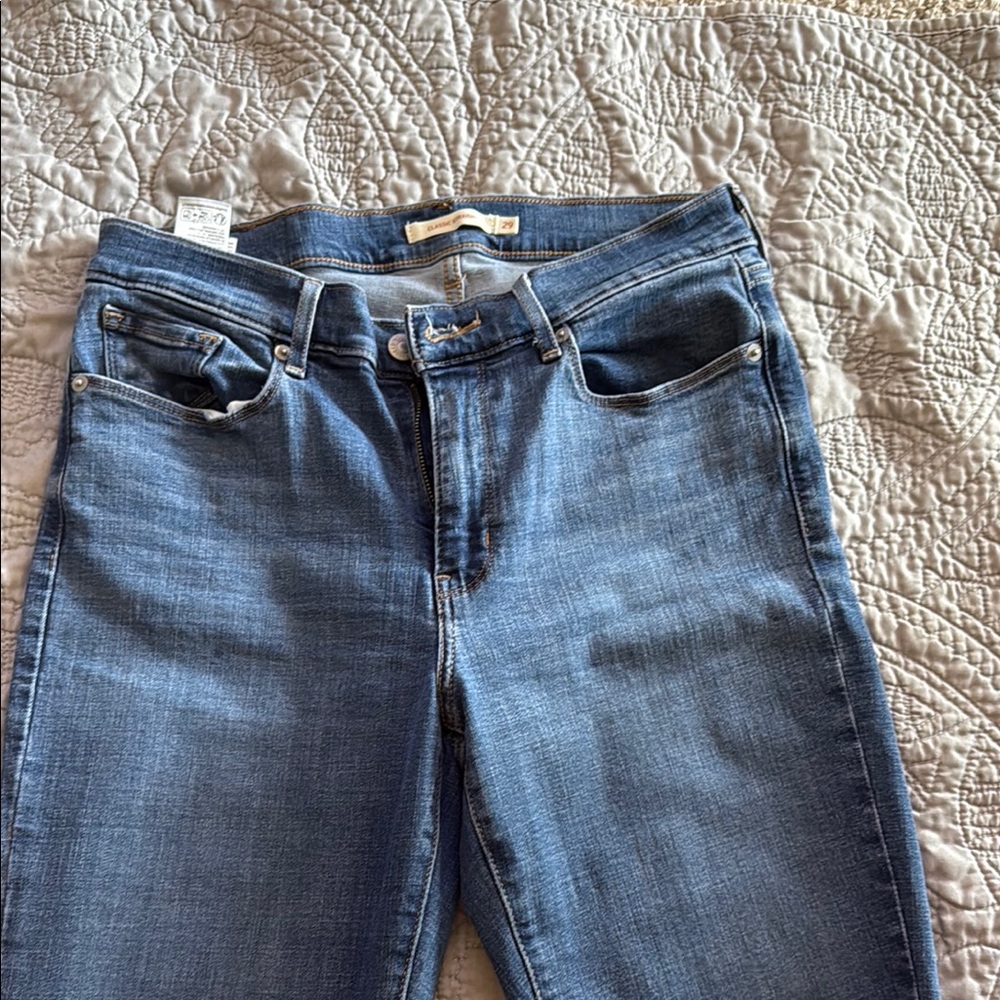 Levi's Blue Straight Leg Jeans Classic Fit
